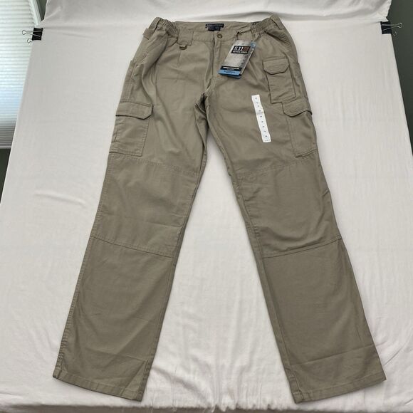 511 Tactical Pants Womens 18 Long Tan Khaki Cargo Pockets Utility EMT 64358 - Picture 1 of 12